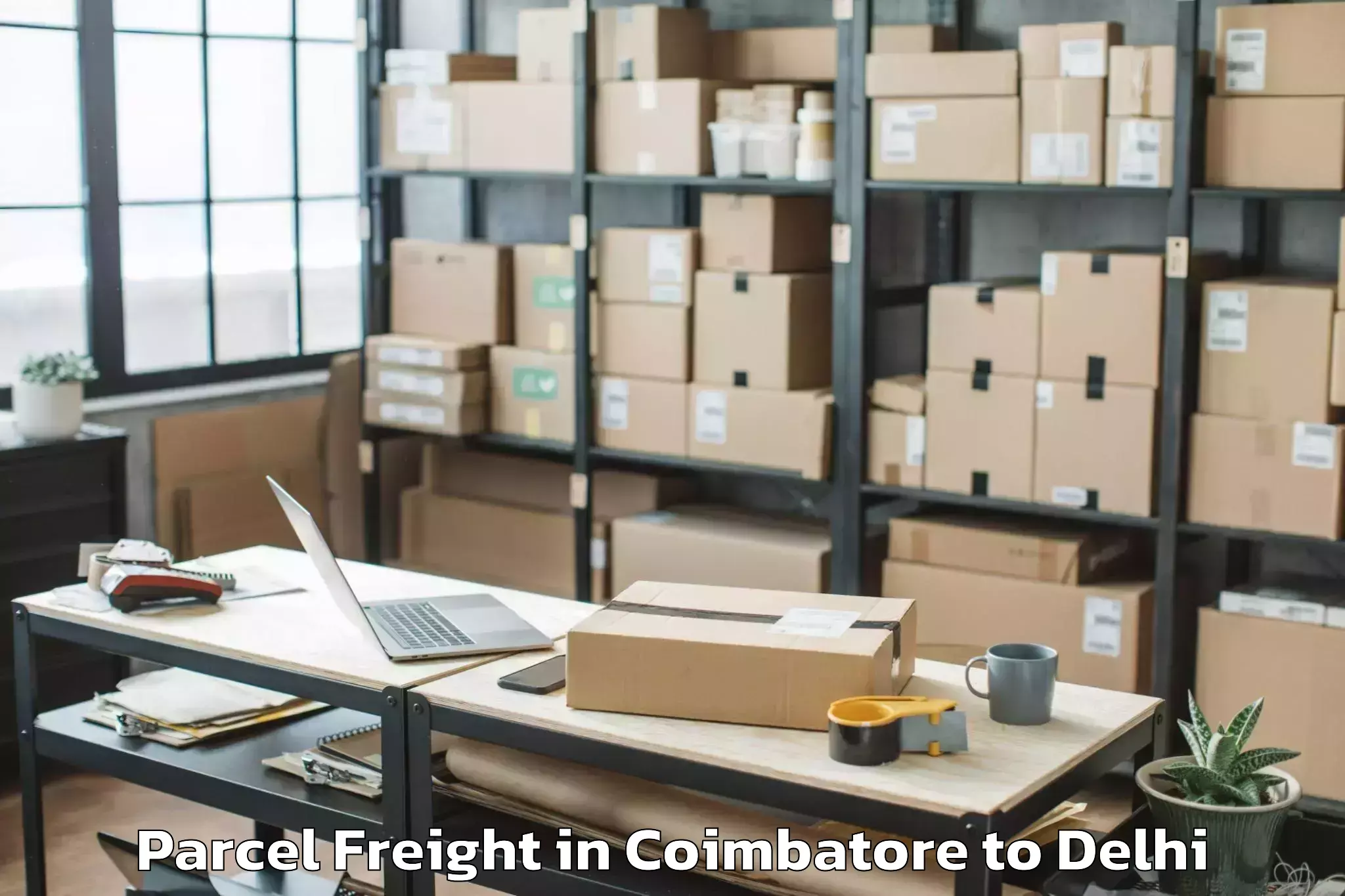 Reliable Coimbatore to Rohini Parcel Freight